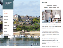 Tablet Screenshot of hotel-lelittoral.com